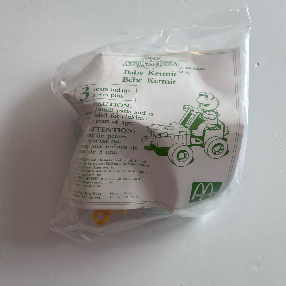 McDonald's Vintage Jim Henson’s Muppets Baby Kermit Toy - 90’s Happy Meal Toy